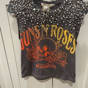 Alice + Olivia Black and Orange Graphic Tee